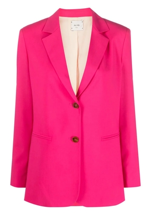 Alysi single-breasted virgin wool blazer - Pink