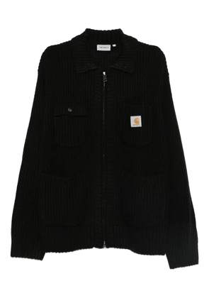 Carhartt WIP logo-patch cardigan - Black