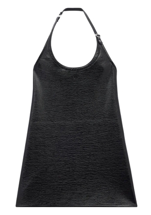 Courrèges buckle-detail halterneck minidress - Black