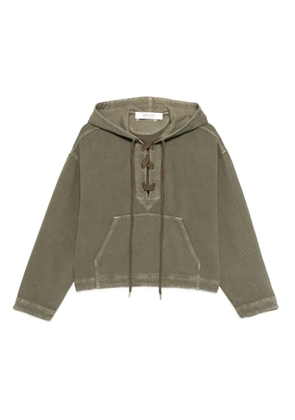 Golden Goose lace-up hoodie - Green