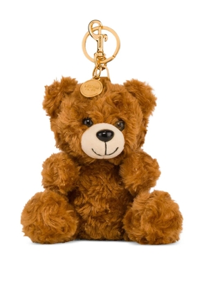 Moschino teddy-bear keyring - Brown