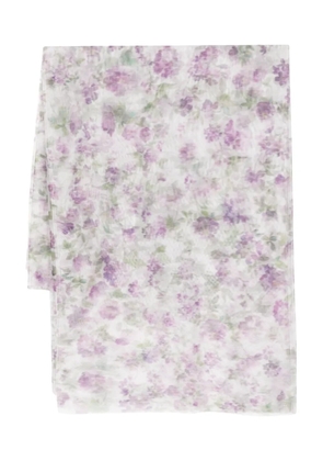 Philosophy Di Lorenzo Serafini floral-print tulle scarf - Purple