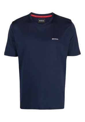 Kiton logo-embroidered T-shirt - Blue