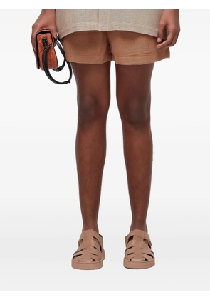 Osklen Caiçara drawstring shorts - Brown