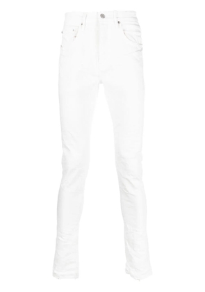 Purple Brand logo-patch skinny-cut jeans - White