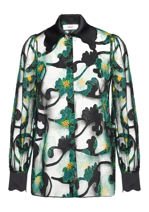 NISSA floral top - Black