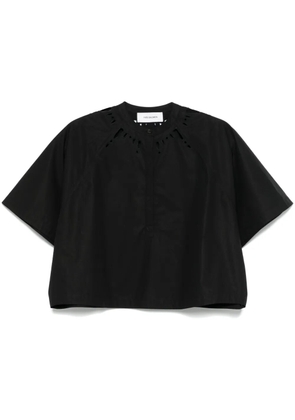 Yves Salomon poplin shirt - Black