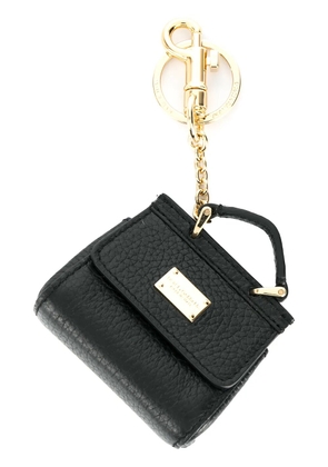 Dolce & Gabbana Sicily leather keychain - Black