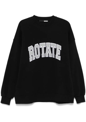 ROTATE BIRGER CHRISTENSEN logo-embroidered sweatshirt - Black
