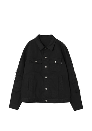 Undercover distressed cotton denim jacket - Black