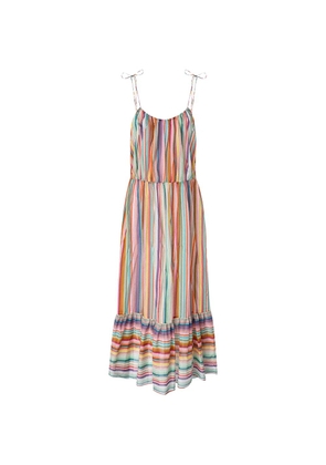 Missoni sleeveless zigzag-pattern maxi dress - White