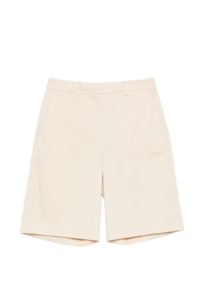 Patrizia Pepe logo-detail tailored shorts - Neutrals