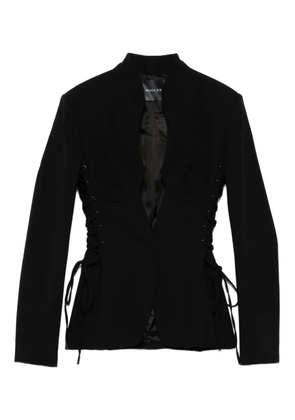 Mugler sculptural lace-up jacket - Black