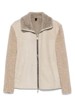 Tagliatore shearling jacket - Neutrals