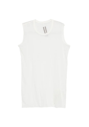 Rick Owens ribbed raw edges T-shirt - White