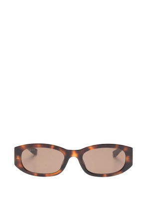 Gucci Eyewear rectangle-shape sunglasses - Brown