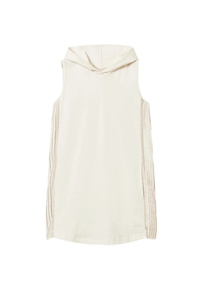 TWINSET pleated-detail mini dress - White
