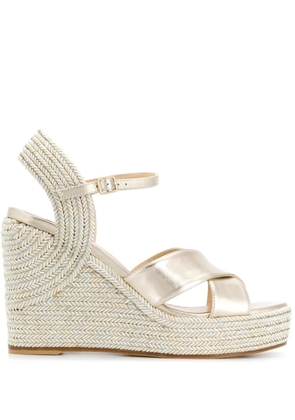 Jimmy Choo Dellena 100mm espadrilles - Gold