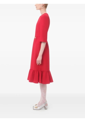Valentino Garavani midi crepe dress - Red