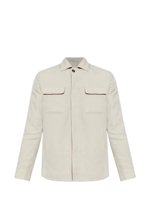 Eleventy chest-pockets jacket - Neutrals