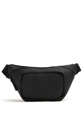Rains logo-debossed waterproof belt bag - Black