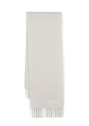 ISABEL MARANT Firny logo-embroidered scarf - Neutrals