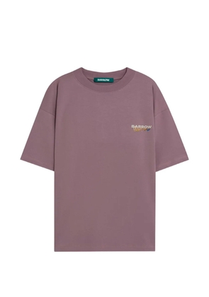 BARROW crewneck graphic T-shirt - Purple