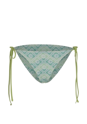 Casablanca monogram tie side bottoms - Green