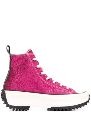 JW Anderson x JW Anderdon Run Star Hike Hi 'Glitter Pack' sneakers - Pink