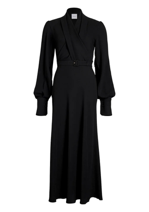 Patou wrap-bodice maxi dress - Black