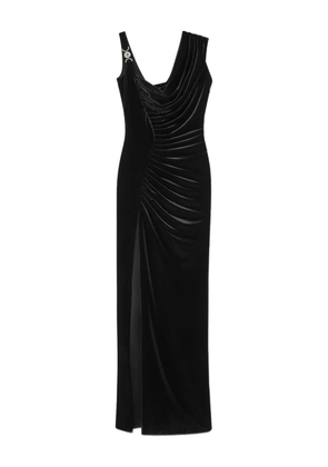 Versace La Medusa velvet gown - Black
