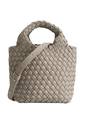 MARREA mini woven tote bag - Neutrals