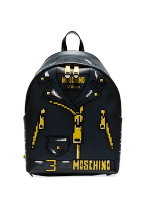 Moschino Pixelated jacket print backpack - Black