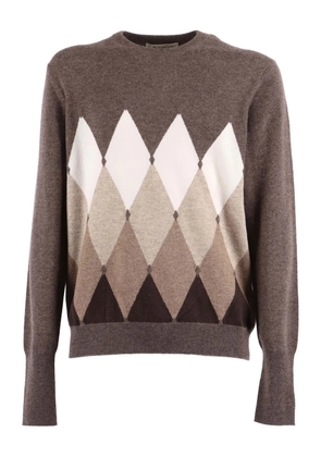 Ballantyne argyle crew-neck sweater - Brown