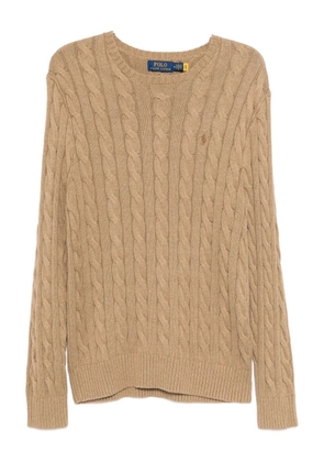 Polo Ralph Lauren cotton cable-knit jumper - Brown