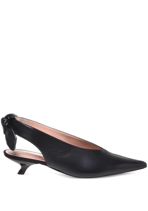 Alberta Ferretti pointed-toe leather pumps - Black