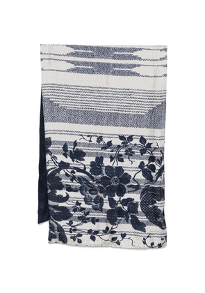 Pierre-Louis Mascia Aloesta floral geometric scarf - Neutrals