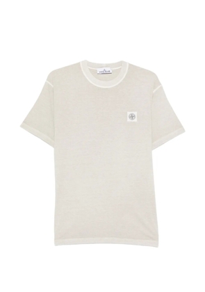 Stone Island logo-patch T-shirt - Neutrals