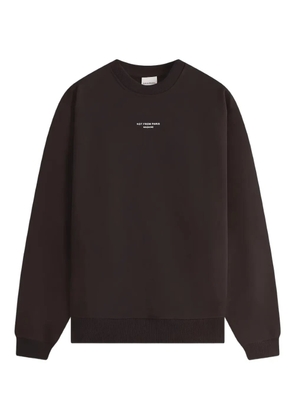 Drôle De Monsieur crew-neck sweatshirt - Brown