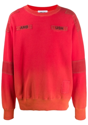 AMBUSH stitched logo sweatshirt - Orange