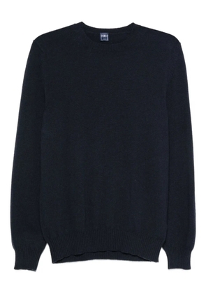 Fedeli crew-neck cashmere sweater - Blue