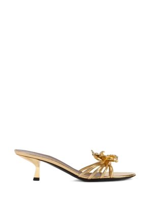 Giuseppe Zanotti orchid-motif sandals - Gold