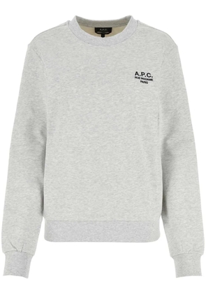 A.P.C. mélange-effect cotton sweatshirt - Grey