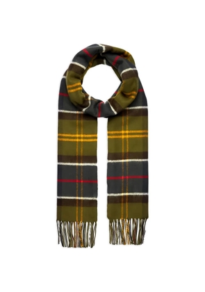Barbour Yaxley tartan fringed scarf - Green
