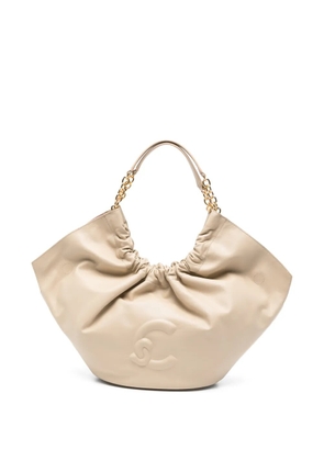 Coccinelle gathered-detail tote bag - Neutrals