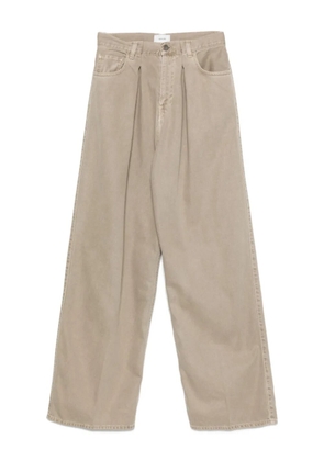 Haikure pleated jeans - Neutrals