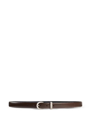 KHAITE Luna leather belt - Brown