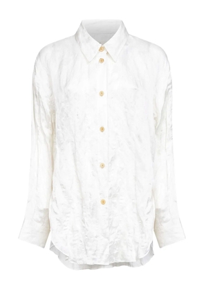 KHAITE button crinkled shirt - White