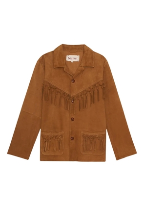 Baziszt fringe-detail suede jacket - Brown