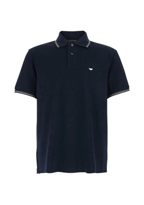 Emporio Armani logo polo shirt - Blue